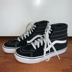 Black and White High Top Vans